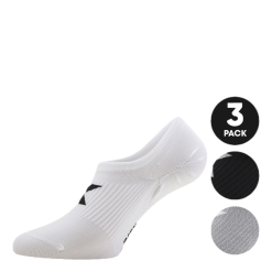 2XU Invisible Sock 3 Pack White/Black/Grey